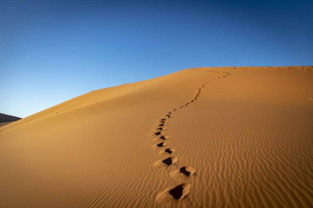 As dunas da Namíbia