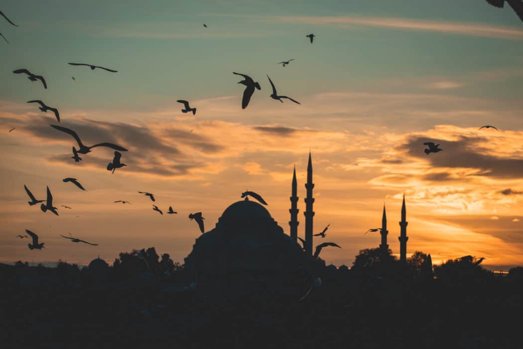 Pôr do sol em Istambul