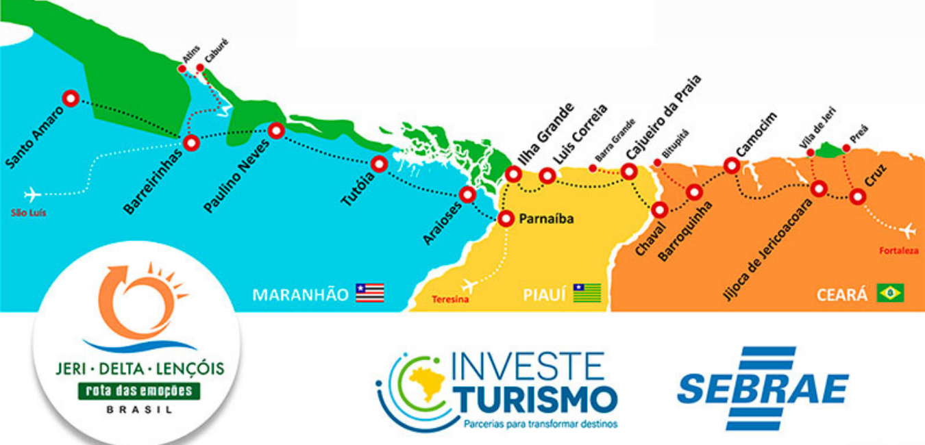 Mapa da Rota das Emoções