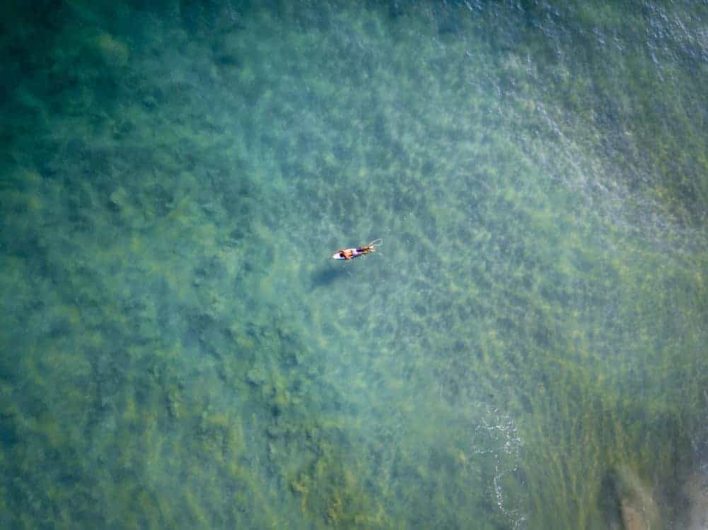 Surfista na Praia do Bonete