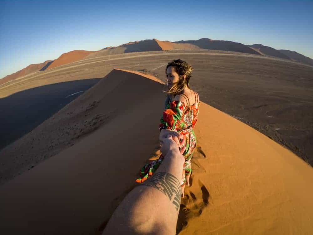 A famosa Duna 45 na Namíbia